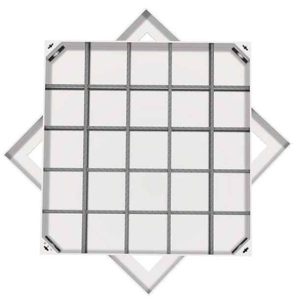 高明不锈钢方井展示